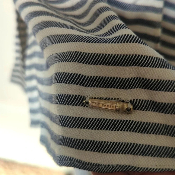 Ted Baker Sandre Striped Viscose button Shirt Dress - Picture 5 of 11